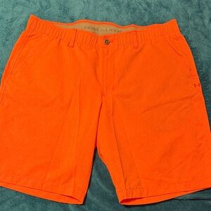 Under Armour Men's Bright Orange Athletic Shorts